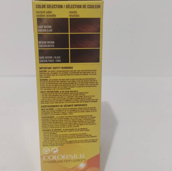 REVLON COLORSILK MOISTURE RICH COLOR PERMANENT HAIR DYE #56 DEEP RED 3 PACK - Picture 2 of 4
